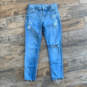 Old Navy Rockstar Jeans, embroidery design, 6